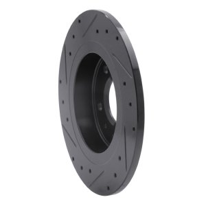 Buick Verano Brake Rotor (1) - Rear Right - R1 Concepts - Drilled & Slotted - Black - `11-`19